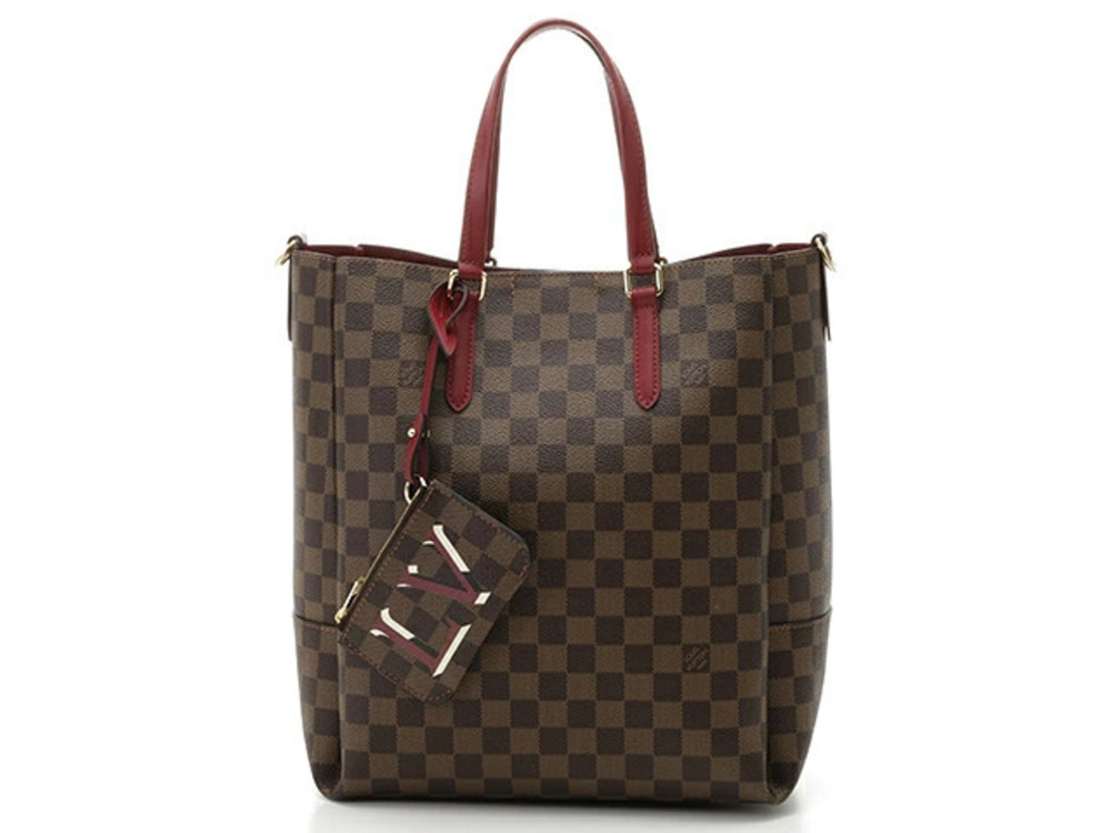LOUIS VUITTON Belmont NV Tote Bag Shoulder Damier Cherry Red Berry